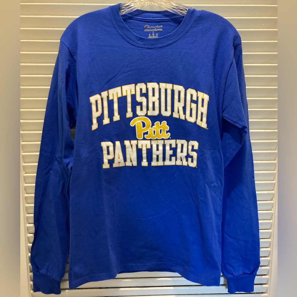 PITT PANTHERS TOP/SHIRT SZ S CHAMPION PITTSBURGH PITT PANTHERS